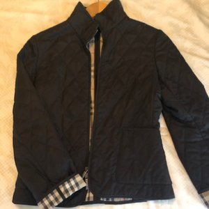Black Burberry Quilted Jacket XS